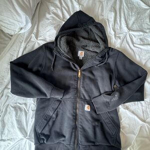 Black Carhartt fleece lined jacket